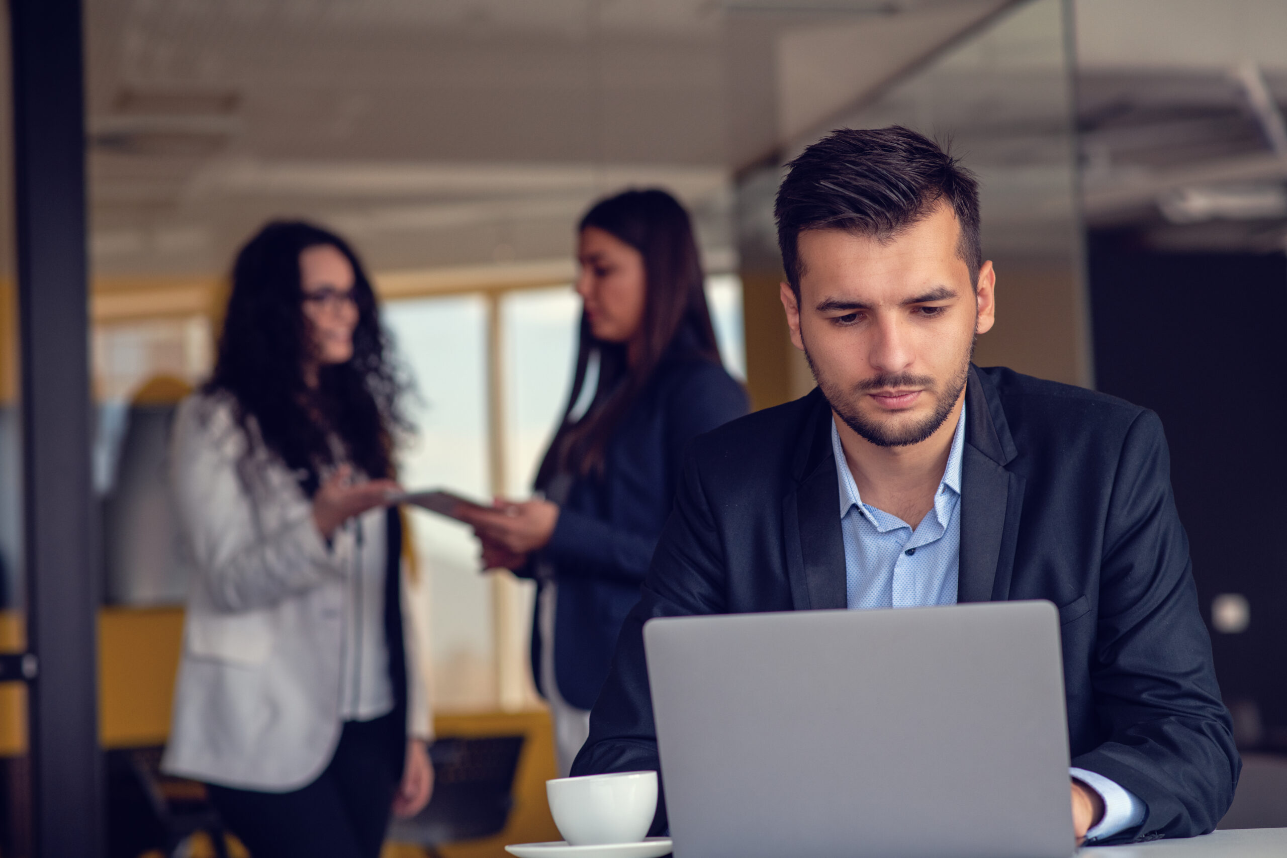 startup business people group working everyday job at modern office